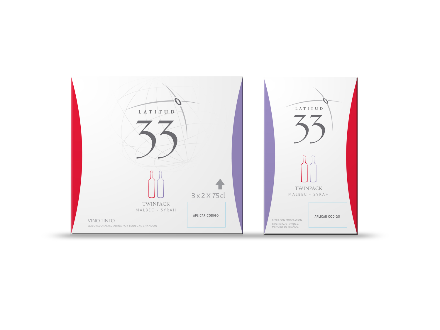 Twinpack front and lateral
